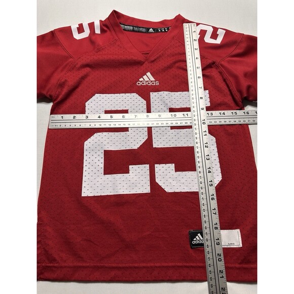 Wisconsin Badgers Jersey Youth Size Medium 10-12 Red Adidas Football NCAA *READ - Picture 7 of 10